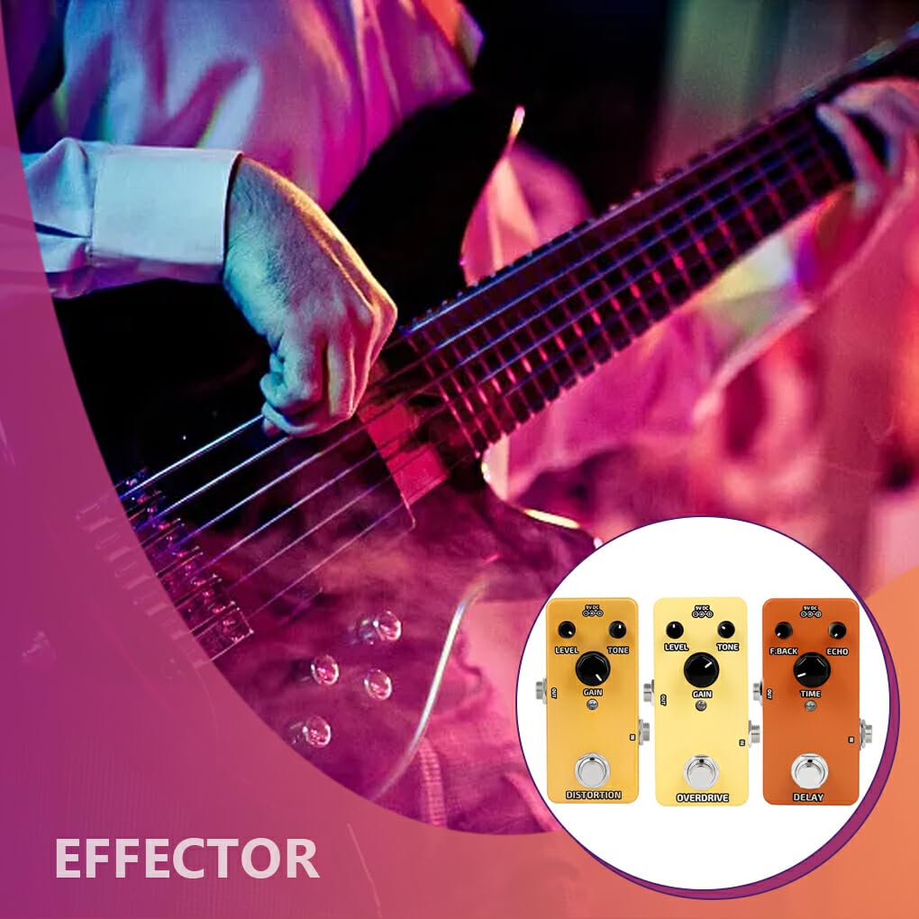 Amazon | QUESSILO ギター エフェクター ブースター ディストーション